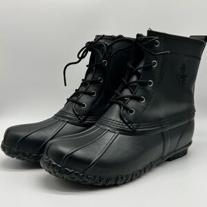 Polo by Ralph Lauren Black Kids Rain & Snow Boots